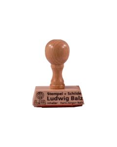 Holzstempel 40 mm 4 Zeilen
